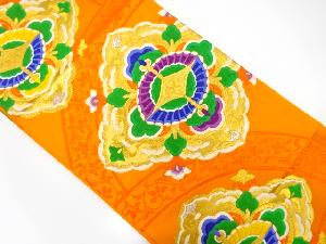 華紋模様織出し袋帯